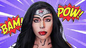 comic book wonder woman makeup tutorial