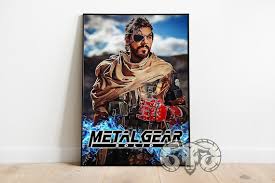 Metal Gear Solid Poster Gaming Room Art