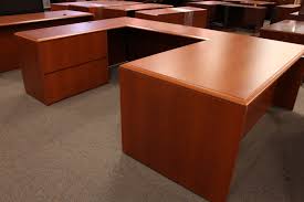 Those u shaped legs are usually made of metal (steel) that is. Used National Arrowood U Shaped Desk Office Furniture Warehouse