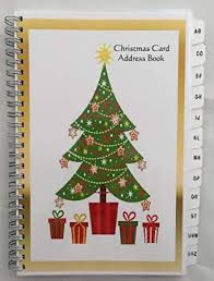 Christmas Card Address Book List Organizer With Az Tabs Personalized Gift