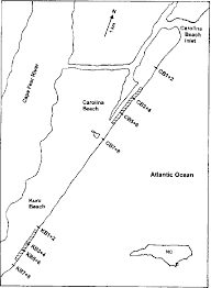 Map Of Study Area Showing Location Of Carolina Beach And