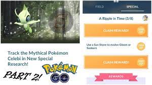 Celebi Quest Pokemon GO - Celebi Special Research Tasks (5/8) + (6/8) Celebi  Guide Pokemon Go - YouTube