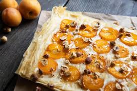 Top with a generous spoonful of the fruit mixture. Apricot Tart W Phyllo Dough Honey Hazelnuts Luci S Morsels