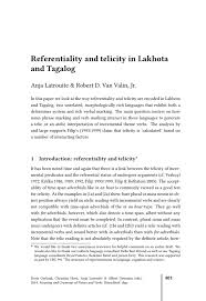Check 'research' translations into tagalog. Referentiality And Telicity In Lakhota And Tagalog