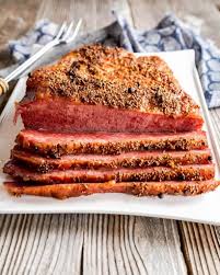 To make corned beef from scratch, purchase flat beef brisket vs. Baked Corned Beef Brisket Hostess At Heart