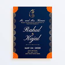 indian wedding card free on