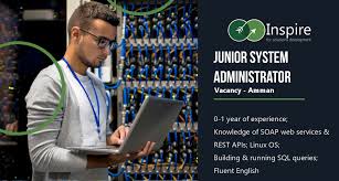 junior system administrator in amman