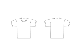 t shirt template vector for free