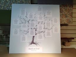 Tree Print Seating Chart Wedding Paper Unique Invitations