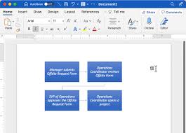 a flowchart in microsoft word