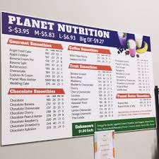 planet nutrition in petal restaurant
