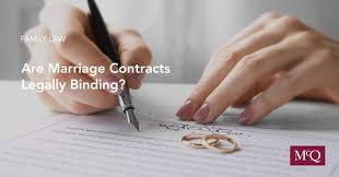 Are Marriage Contracts Legally Binding? - McQuarrie Legal Services