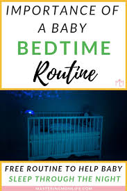 Importance Of A Baby Bedtime Routine