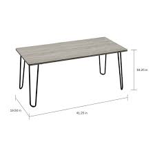 Room Furnitures Wood Steel Coffee Table