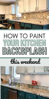 How To Paint A Tile Backsplash For An