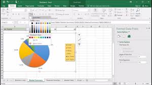 411 How To Change The Color Of A Pie Slice In Excel 2016