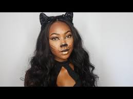halloween glam cat makeup tutorial