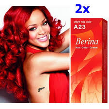 2x berina a23 bright red hair dye color
