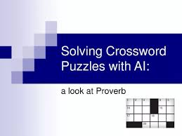 Ppt Solving Crossword Puzzles With Ai