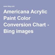 Americana Acrylic Paint Color Conversion Chart Bing Images