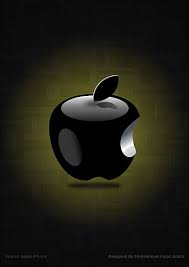 3d apple logo design for iphone