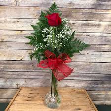 single red rose carlinville florist