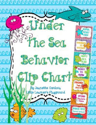 Under The Sea Ocean Themed Behavior Clip Chart Behavior