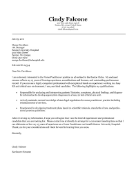 Nurse Practitioner Cover Letter Example Sample