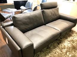 ex display leolux bellice leather sofa