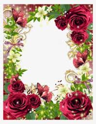 rose frame png transpa rose frame