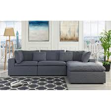 linen fabric sectional sofa