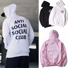 Antisocial Social Club Hoodie Anti Social Social Club Hooded Sweatshirts Tops Fashion Women Man Tops S M L Xl Xxl Xxxl