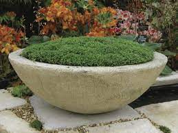 outdoor or indoor low bowl planters