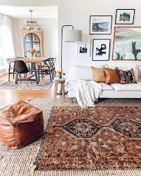layering rugs in living room