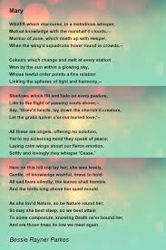 mary mary poem by bessie rayner parkes