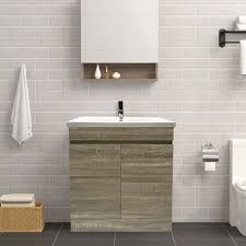 grey oak bathroom vanity sink unit