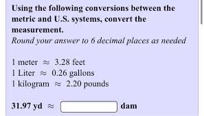 Converting Between Metric And Fluid Oz To Liters Math