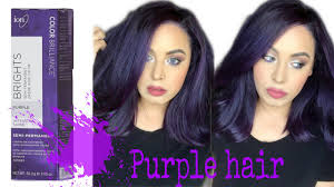 They dye your hair purple without bleach, will last up to 1 month, and give you an intense purple color, although not as vibrant as the temporary hair dyes. Dying My Hair Purple Youtube