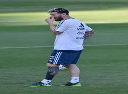 This tat pronounces messi's religious convictions and pays respect to it as well. Lionel Messi Shows Off Weird New Tattoo During Argentina Training Session The Independent The Independent