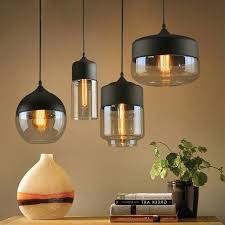 Amber Glass Lampshade Hanging Lamp