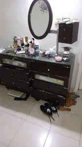 dressing table with mirror