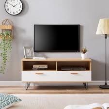 White Particleboard Tv Cabinet