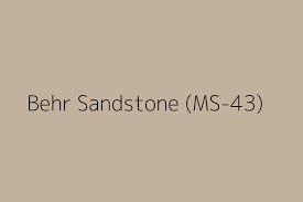 Behr Sandstone Ms 43 Color Hex Code