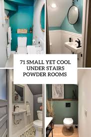 under stairs powder rooms