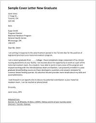 Nursing Graduate Cover Letter Example