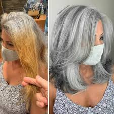 instead of covering grey roots this