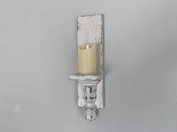 Distressed Farmhouse Candle Sconce Set
