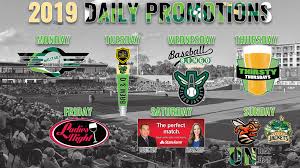 Greenjackets Release 2019 Daily Promotions Schedule