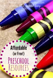 affordable or free preschool resources