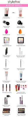 infographic 10 best makeup dupes to